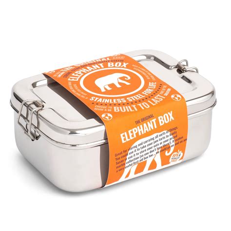 elephant metal box|elephant lunchbox.